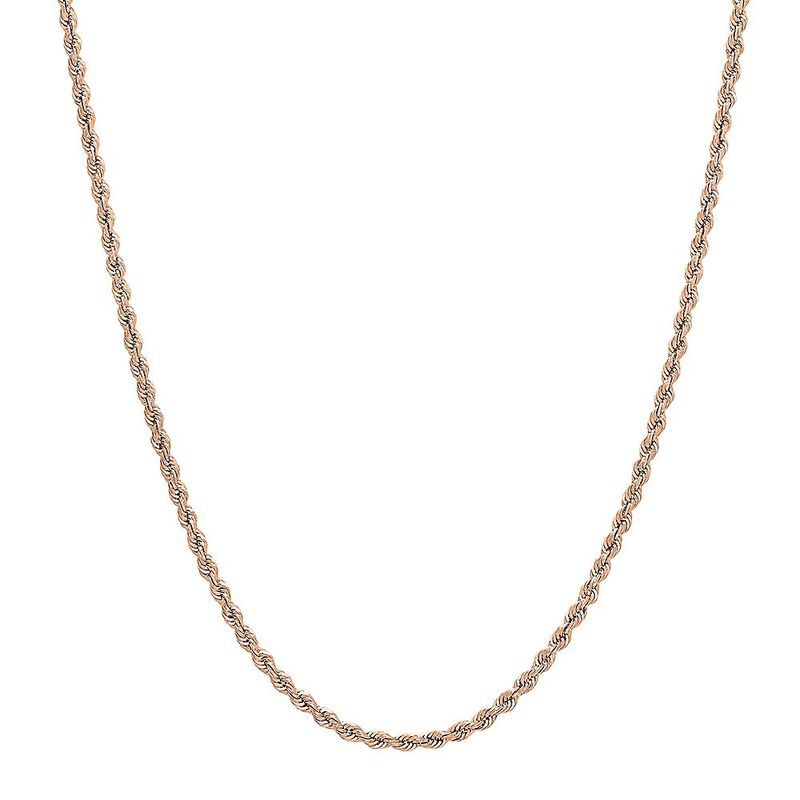Rope Chain in 14K Rose Gold, 20&quot;