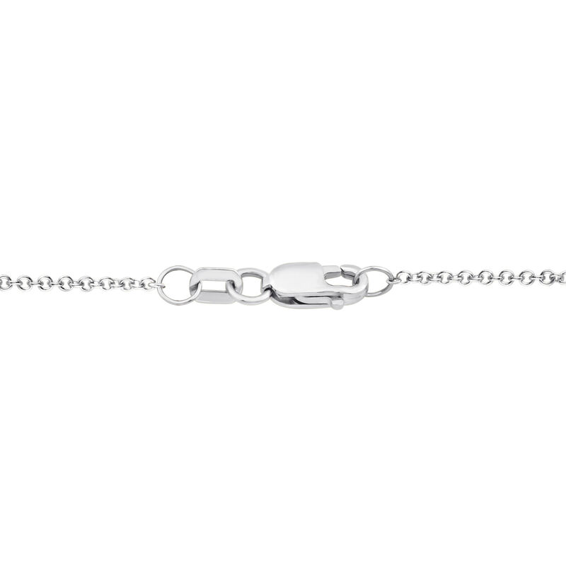 Lab Grown Diamond Smile Necklace in 10K White Gold (2 ct. tw.)