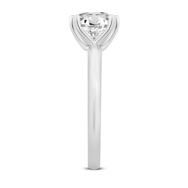 Lab Grown Cushion-Cut Diamond Engagement Ring in 14K White Gold &#40;2 ct.&#41;