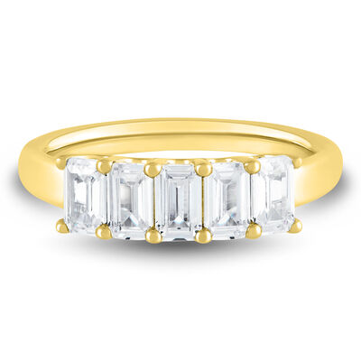 Lab Grown Diamond Five-Stone Band in 14K Gold (1 1/2 ct. tw.)