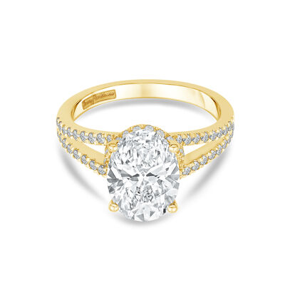 Georgia Lab Grown Diamond Engagement Ring in 18K Yellow Gold (3 1/2 ct. tw.)