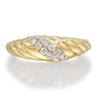Diamond Croissant Ring in 10K Yellow Gold &#40;1/4 ct. tw.&#41;