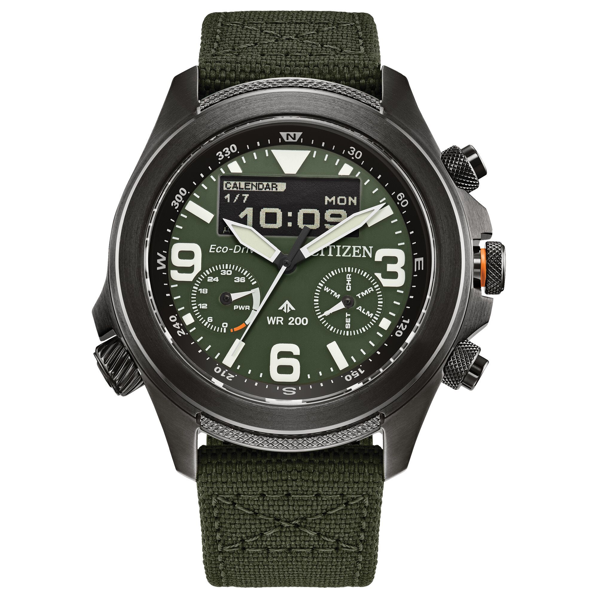 Citizen® Men's Promaster Land U822 Watch in Green Nylon and
