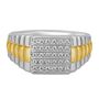 Men&#39;s 1/4 ct. tw. Diamond Ring in 10K White &amp; Yellow Gold