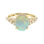 Ethopian Opal &amp; 1/4 ct. tw. Diamond Ring in 10K Yellow Gold