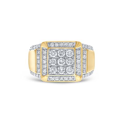 Men’s Diamond Ring in 10K Yellow Gold (1 1/2 ct. tw.)