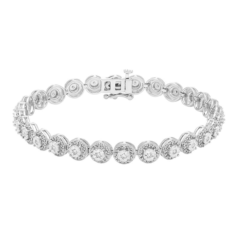 Diamond Bracelet in Sterling Silver &#40;3/8 ct. tw.&#41;