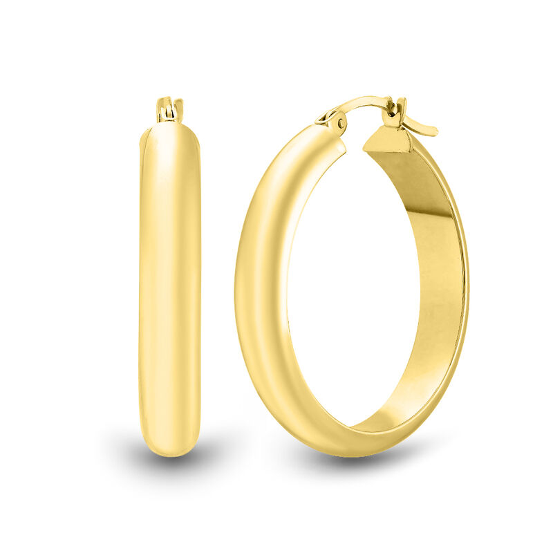 Hoop Earrings in 14K Yellow Gold, 30MM