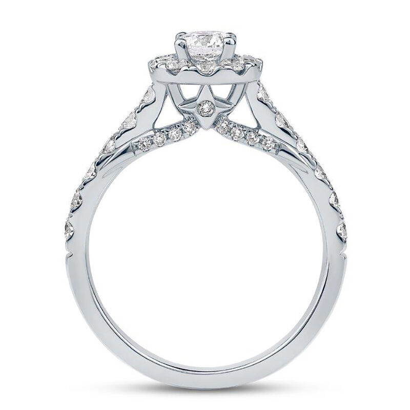 Eden Round Lab Grown Diamond Engagement Ring in Platinum &#40;1 1/4 ct. tw.&#41;