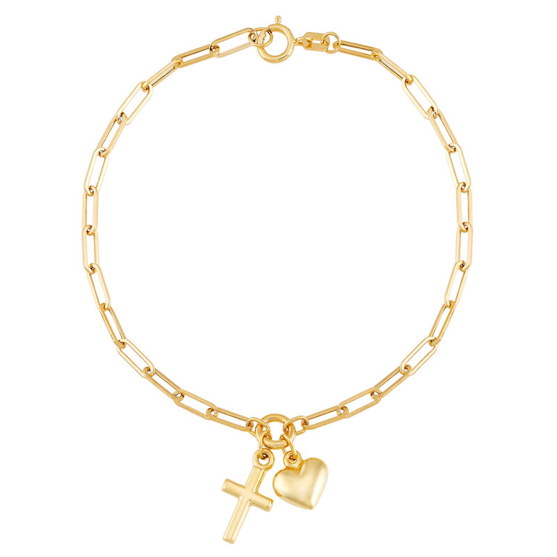 14K Yellow Gold Symbolic Charm for Bracelet