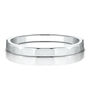 Faceted Wedding Band in 14K White Gold