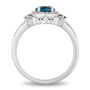 Enchanted Disney Topaz &amp; 1/5 ct. tw. Diamond Cinderella Ring in Sterling Silver