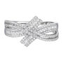 Diamond Bypass Ring in 10K White Gold &#40;1/2 ct. tw.&#41;