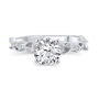 Diamond Accent Semi-Mount Engagement Ring in 14K White Gold &#40;Setting Only&#41;
