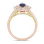 Ivy Pear-Shaped Blue Sapphire and Diamond Engagement Ring in 14K Gold &#40;5/8 ct. tw.&#41;