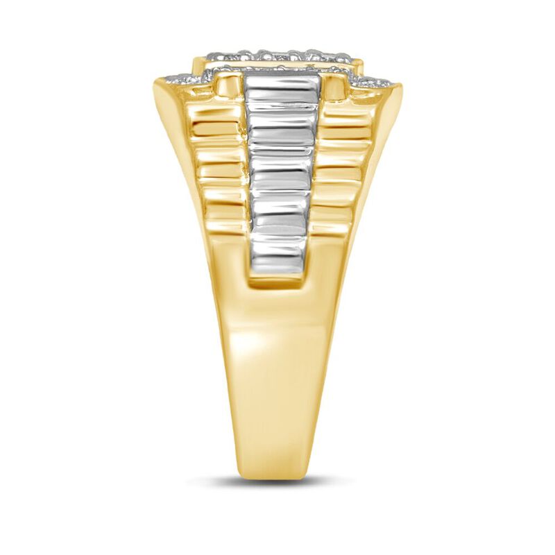 Men&#39;s 1 ct. tw. Diamond Ring in 10K White &amp; Yellow Gold