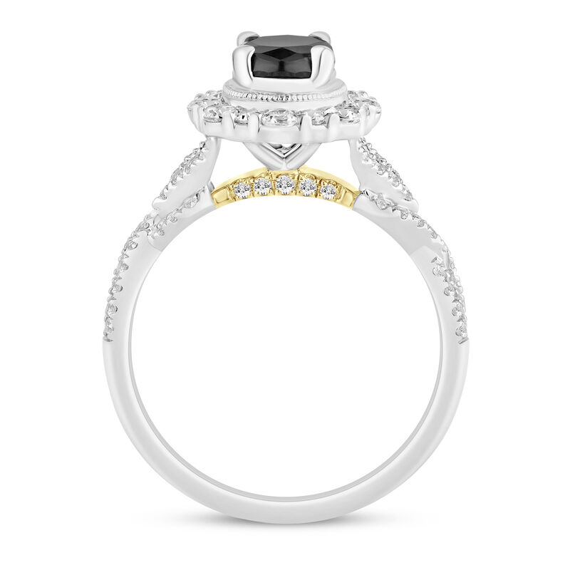 Elaine Diamond Engagement Ring in 14K White and Yellow Gold &#40;1 1/2 ct. tw.&#41;