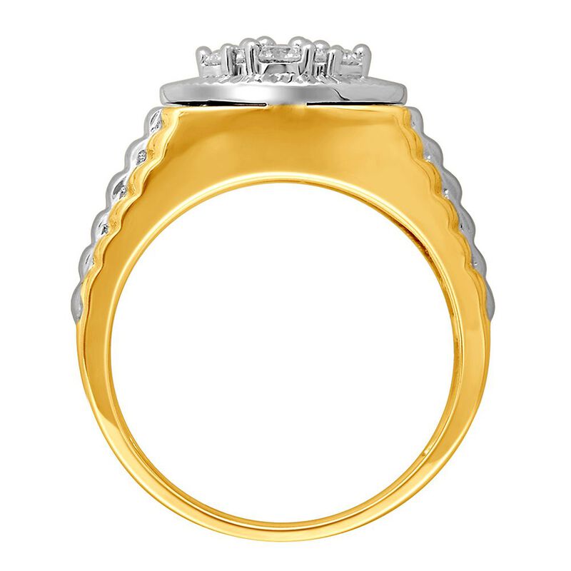 Men&#39;s 1 ct. tw. Diamond Ring in 10K Yellow &amp; White Gold