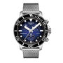 Seastar 1000 Chronograph Men&#39;s Watch with Mesh Bracelet in Stainless Steel