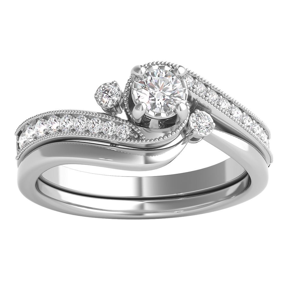 Marquise-Cut 5/8ct. t.w. Diamond Solitaire Engagement Ring 14k White Gold