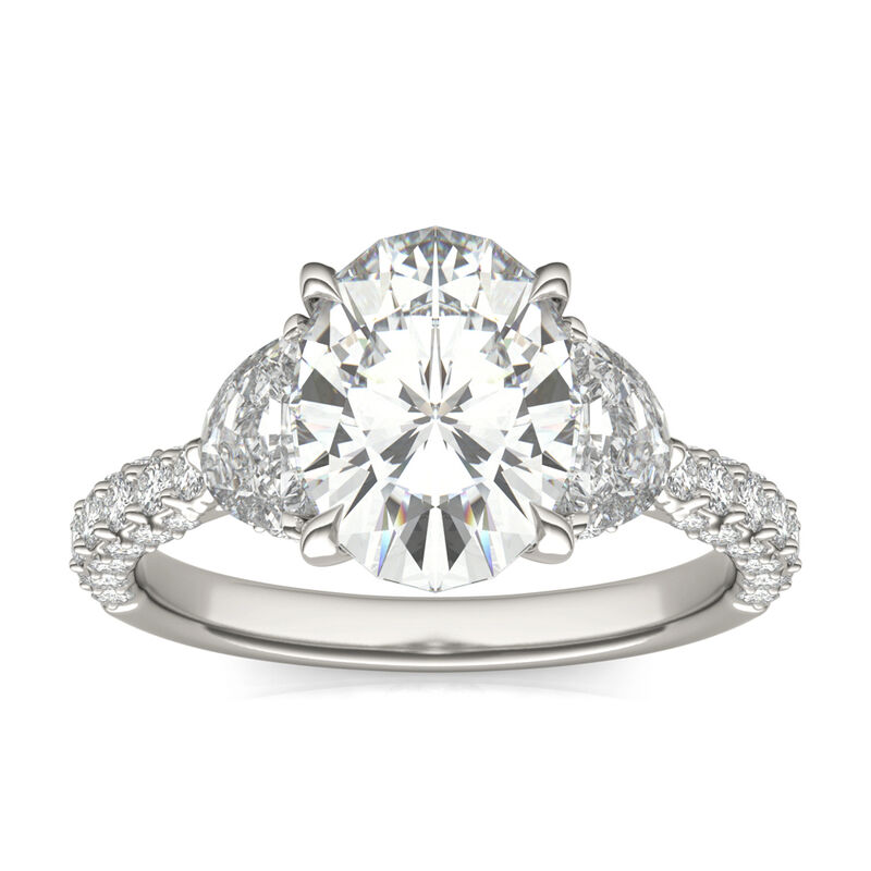 Forever One® Lab Created Moissanite Oval-Shaped Engagement Ring