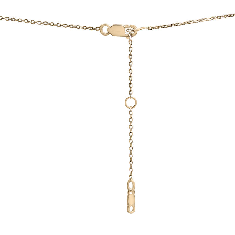 Lab-Created Emerald and Lab-Created White Sapphire Toi et Moi Two-Stone Necklace in Vermeil