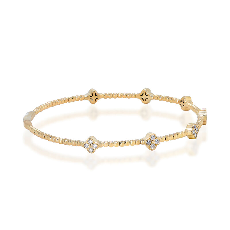 Diamond Flexible Bangle Bracelet in 14K Yellow Gold &#40;3/8 ct. tw.&#41;