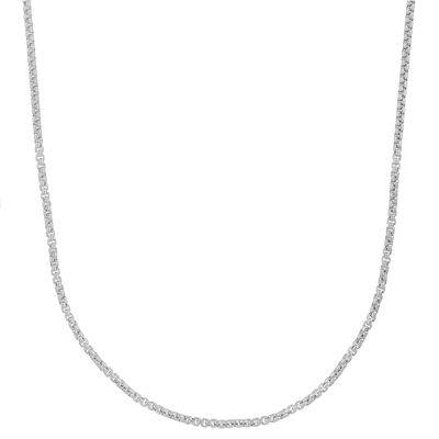 Solid Box Chain in 14K Gold, 2.5MM, 20