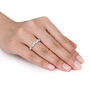Heart-Shaped Lab-Created Moissanite Ring in Sterling Silver &#40;3 3/8 ct. tw.&#41;