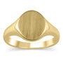 Oval Signet Ring in 10K Yellow Gold
