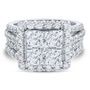 Lab Grown Diamond Composite Engagement Ring Set in 10K White Gold &#40;4 ct. tw.&#41;