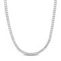 Lab-Created White Sapphire Tennis Necklace in Sterling Silver, 20&rdquo;