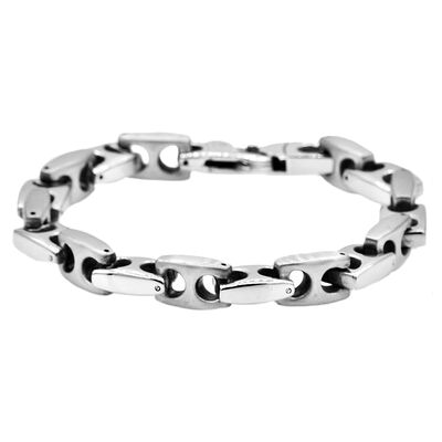Men’s Link Bracelet in Stainless Steel