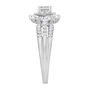 Princess-Cut Diamond Double Halo Engagement Ring in 14K White Gold &#40;1 ct. tw.&#41;