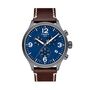 Chrono XL Brown Leather Men&rsquo;s Watch in Stainless Steel, 45mm