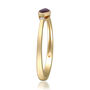 Ruby and Diamond Accent Stacking Ring in 10K Yellow Gold