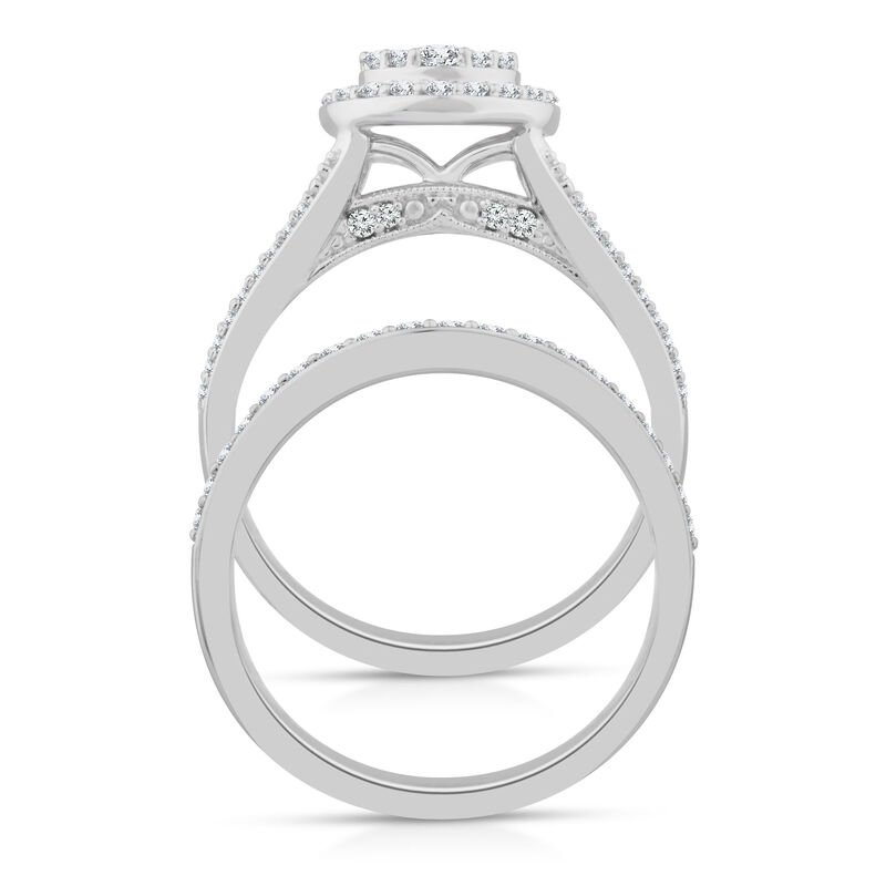 Pear-Shaped Diamond Engagement Ring Set in 10K White Gold &#40;1 1/2 ct. tw.&#41;