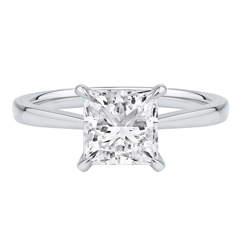 Lab Grown Diamond Solitaire Engagement Ring in Platinum