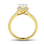 lab grown diamond pear-shaped engagement ring in 14k yellow gold &#40;1 1/4 ct. tw.&#41;