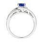 Blue Sapphire &amp; 3/4 ct. tw. Diamond Ring in 10K White Gold
