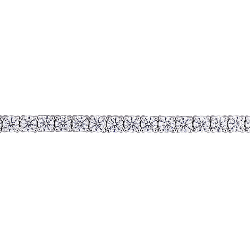 Moissanite Tennis Bracelet in Sterling Silver &#40;5 5/8 ct. tw.&#41;