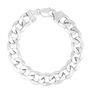 Men&#39;s Curb Chain Bracelet in Sterling Silver