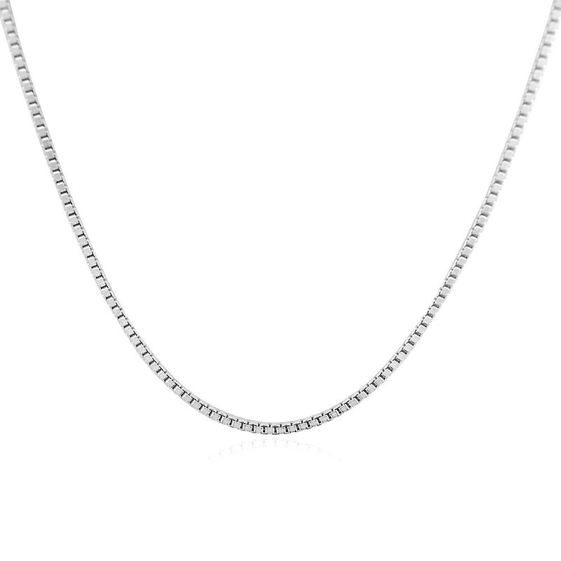 Box Chain in Sterling Silver, 24&quot;