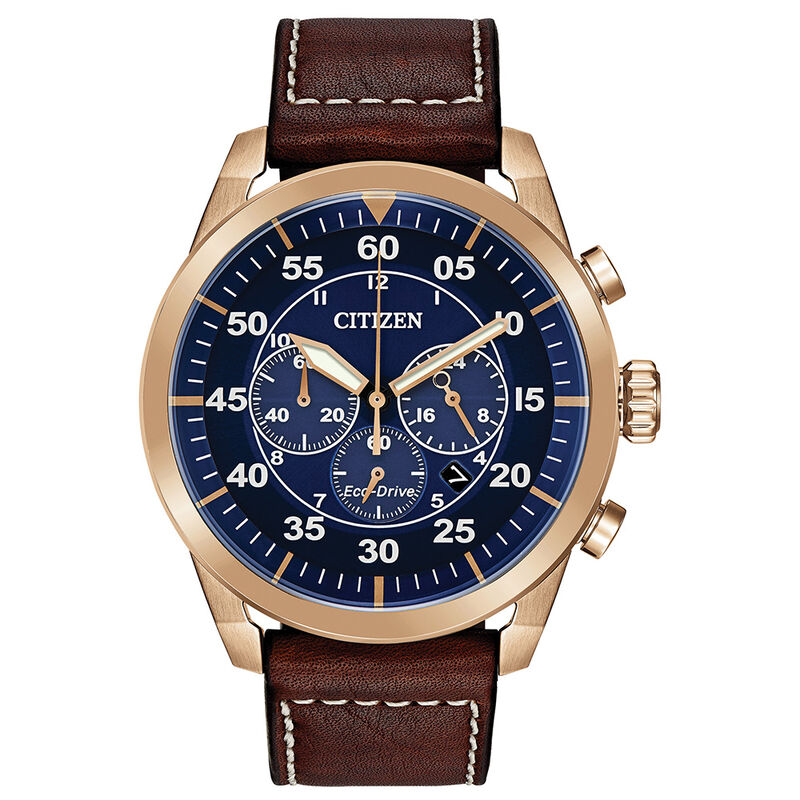 Avion Men&rsquo;s Watch in Rose Gold-Tone Ion-Plated Stainless Steel