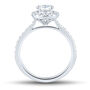 Lab Grown Diamond Oval-Shaped Halo Engagement Ring in 14K Gold &#40;1 1/2 ct. tw.&#41;