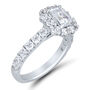 Lab Grown Diamond Emerald-Cut Bridal Set in 14K White Gold &#40;3 ct. tw.&#41;