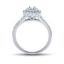Round Diamond Double Halo Engagement Ring in 10K White Gold &#40;1/3 ct. tw.&#41;