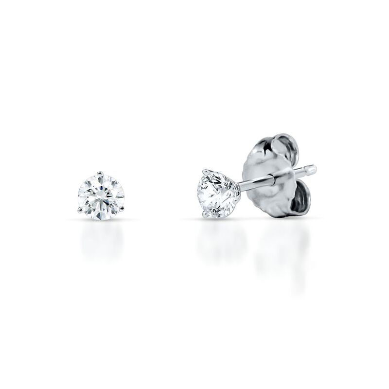 1/4 ct. tw. Ultima Diamond 3-Prong Stud Earrings in 14K White Gold