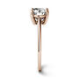 Oval Moissanite Solitaire Ring in 14K Rose Gold &#40;2 1/10 ct.&#41;