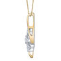 Three-Stone Diamond Pendant Swirl in 14K Yellow Gold &#40;1/4 ct. tw.&#41;
